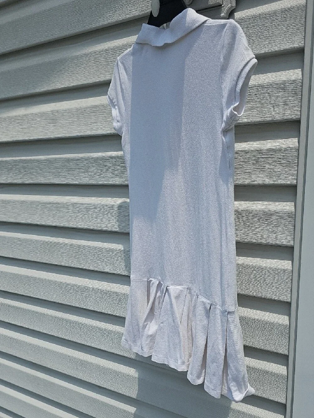 Ralph Lauren Girl's White Polo Dress with Pink Pony Embroidery